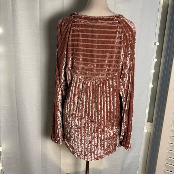 Entro Pink Boho Long Sleeve Blouse - Picture 2 of 10